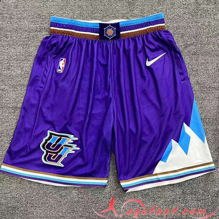 Shorts NBA Utah Jazz Pourpre