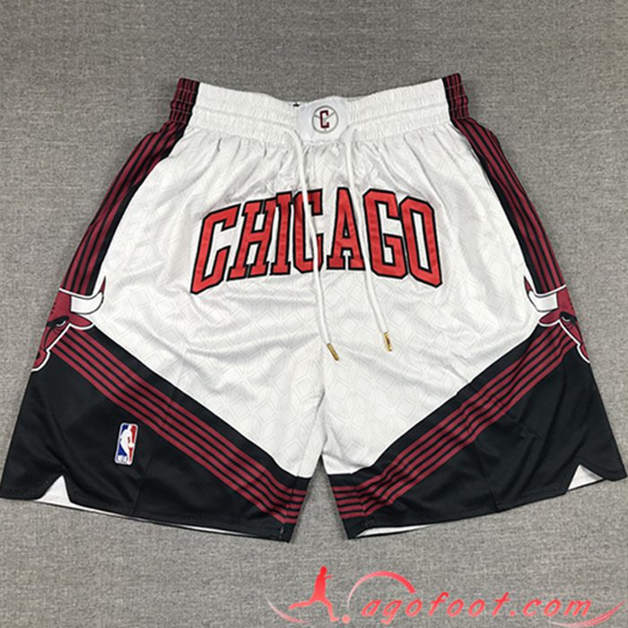 Shorts NBA Chicago Bulls Blanc