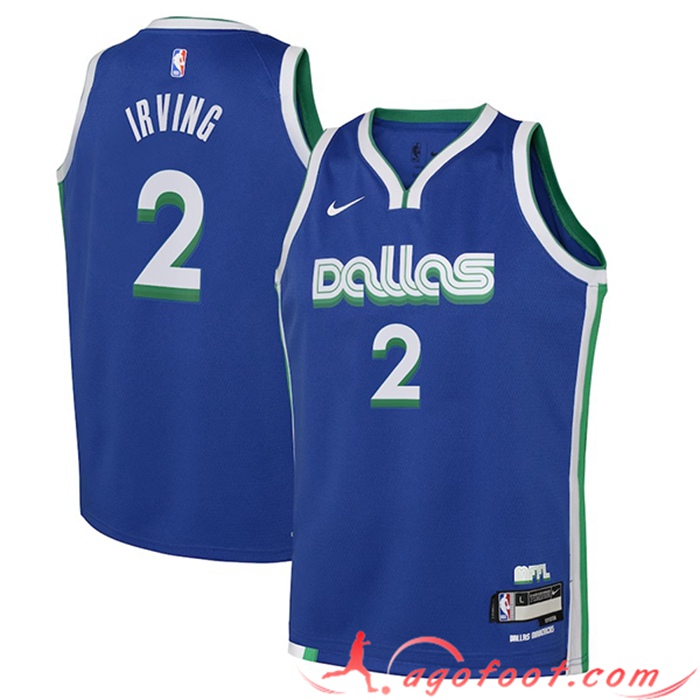 Maillot Dallas Mavericks (IRVING #2) 2023/23 Bleu City Edition