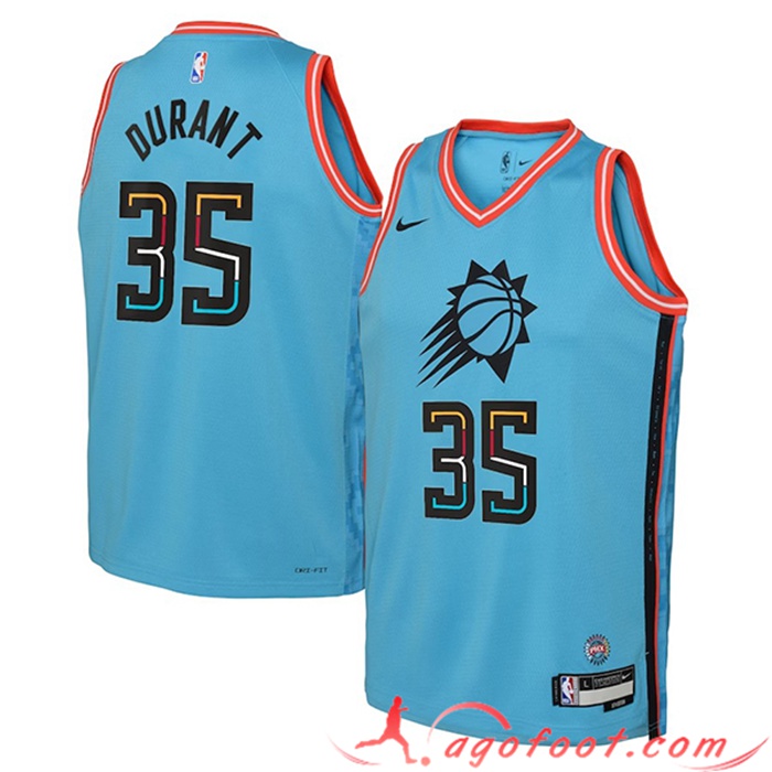 Maillot Phoenix Suns (DURANT #35) 2023/23 Bleu Clair City Edition