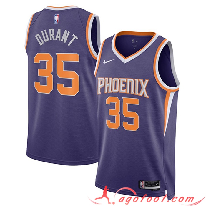 Maillot Phoenix Suns (DURANT #35) 2023/23 Pourpre Icon Edition