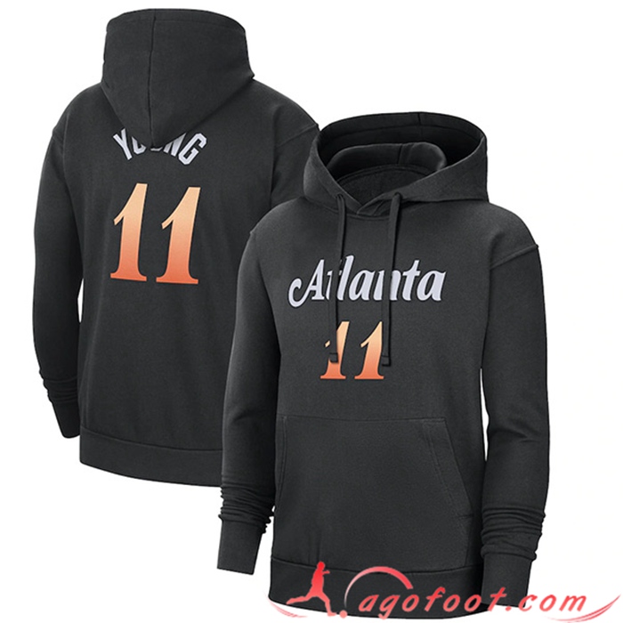 Sweatshirt Training Capuche Atlanta Hawks Noir 2023