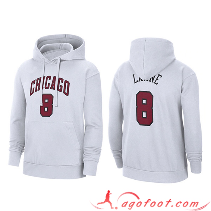 Sweatshirt Training Capuche Chicago Bulls Blanc 2023