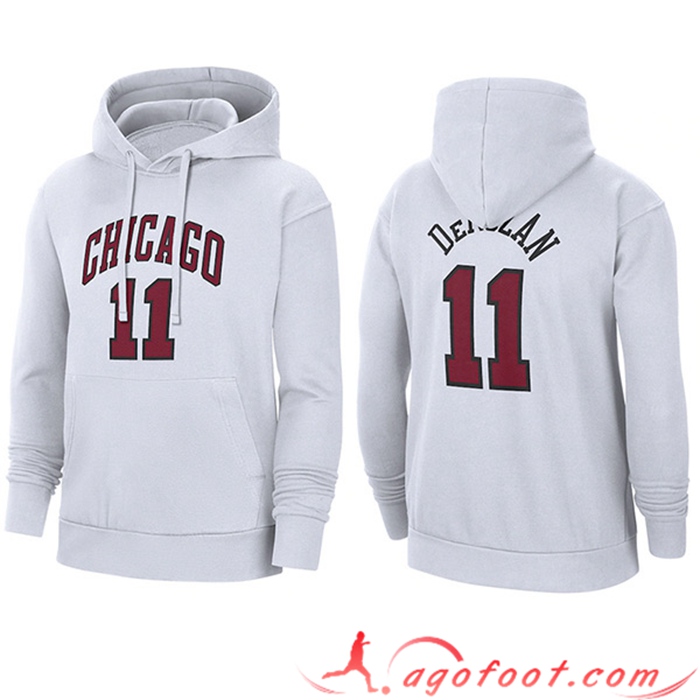 Sweatshirt Training Capuche Chicago Bulls Blanc 2023