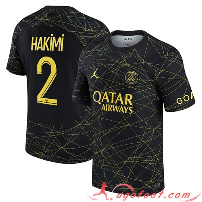 Maillot de Foot PSG (HAKIMI #2) 2023/2023 Fourth