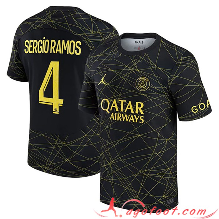 Maillot de Foot PSG (SERGIO RAMOS #4) 2023/2023 Fourth