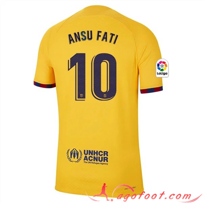Maillot de Foot Barcelone (ANSU FATI #10) 2023/2023 Fourth
