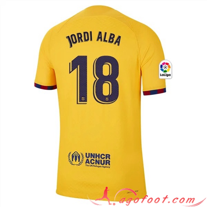 Maillot de Foot Barcelone (JORDI ALBA #18) 2023/2023 Fourth