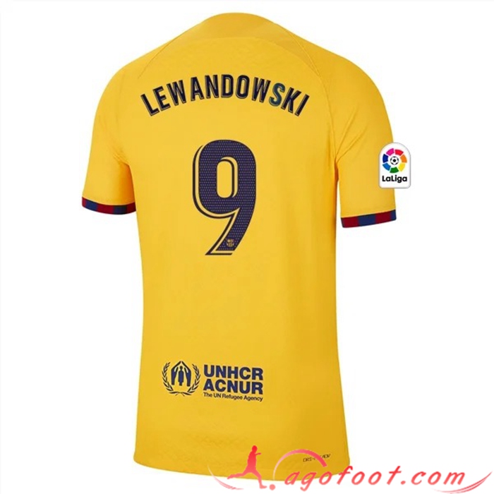 Maillot de Foot Barcelone (LEWANDOWSKI #9) 2023/2023 Fourth