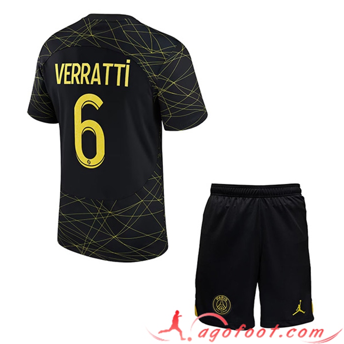 Maillot de Foot PSG (VERRATTI #6) Enfants Fourth 2023/2023