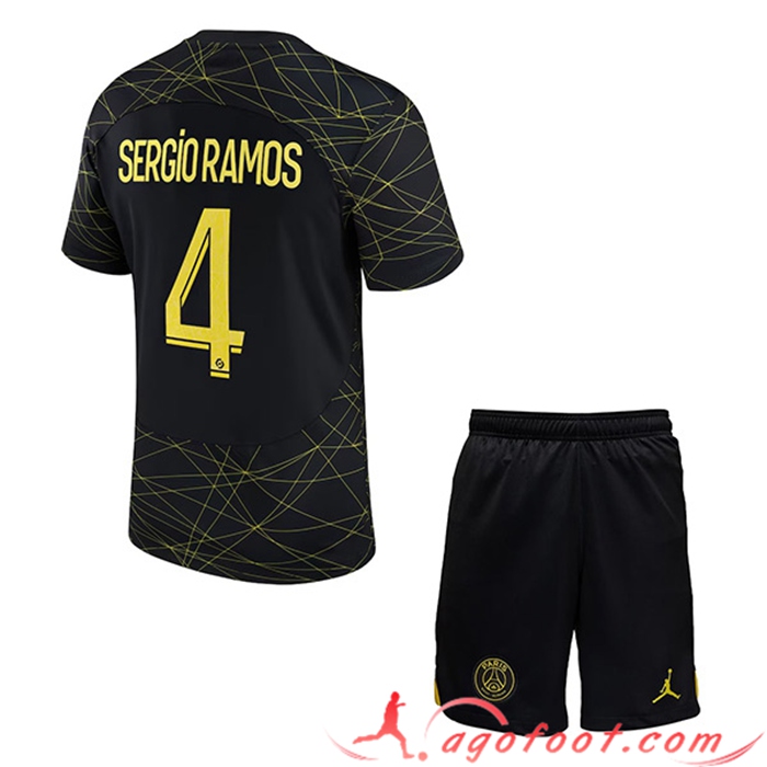 Maillot de Foot PSG (SERGIO RAMOS #4) Enfants Fourth 2023/2023