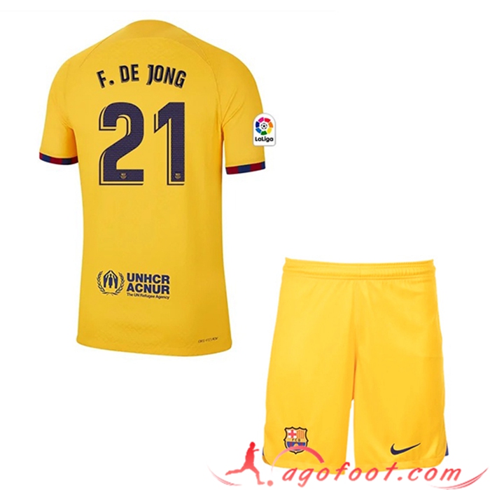Maillot de Foot Barcelone (F.DE JONG #21) Enfants Fourth 2023/2023