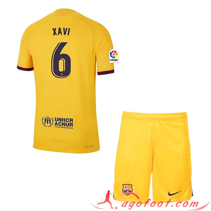 Maillot de Foot Barcelone (XAVI #6) Enfants Fourth 2023/2023