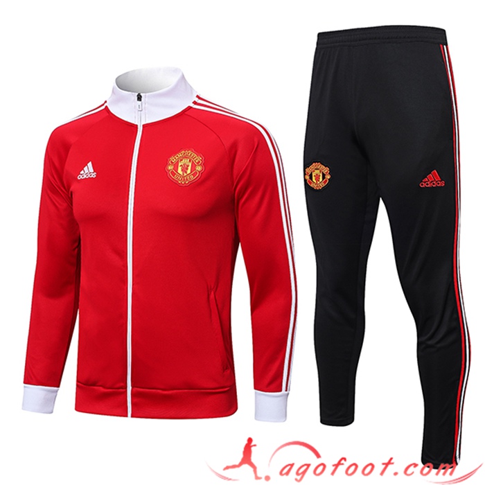 Ensemble Survetement de Foot - Veste Manchester United Rouge 2023/2023