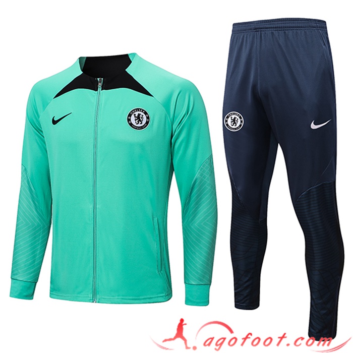 Ensemble Survetement de Foot - Veste FC Chelsea Vert 2023/2023