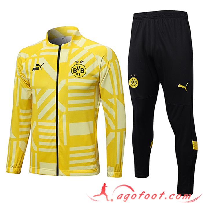 Ensemble Survetement de Foot - Veste Dortmund Jaune 2023/2023