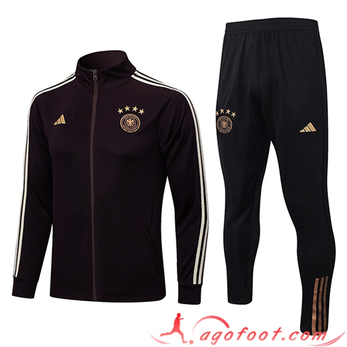 Ensemble Survetement de Foot - Veste Allemagne Brune 2023/2023