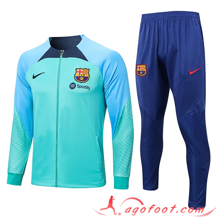 Ensemble Survetement de Foot - Veste FC Barcelone Vert 2023/2023