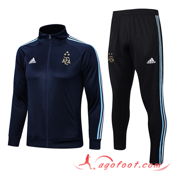 Ensemble Survetement de Foot - Veste Argentin 3 Stars Bleu Marine 2023/2023