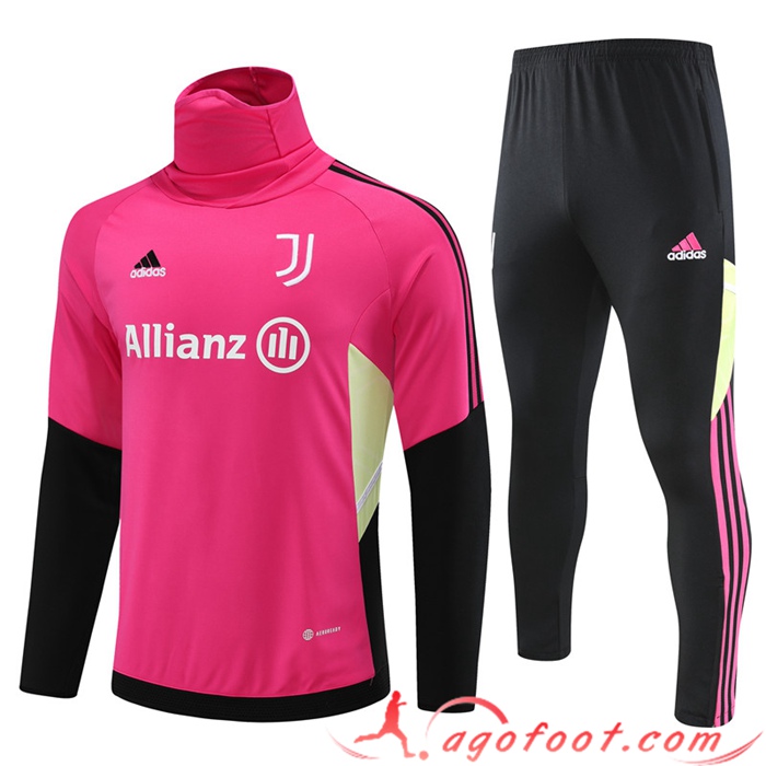 Ensemble Survetement de Foot Juventus High Collar Rose 2023/2023