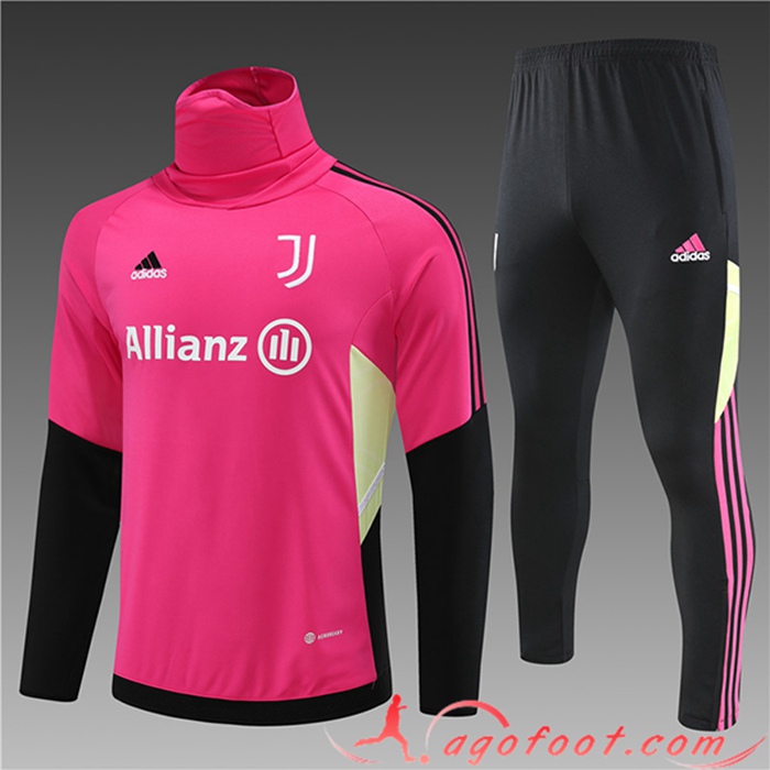 Ensemble Survetement de Foot Juventus High Collar Enfant Rose 2023/2023