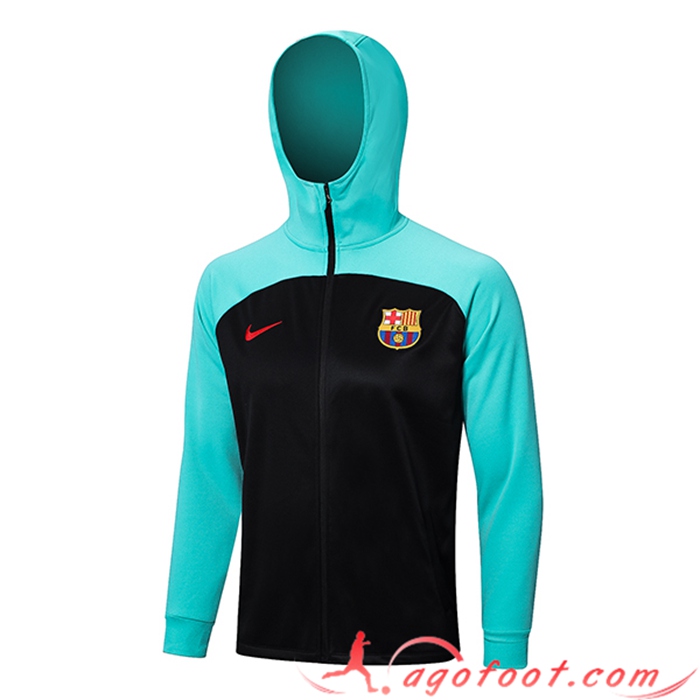 Veste A Capuche FC Barcelone Noir/Bleu 2023/2023
