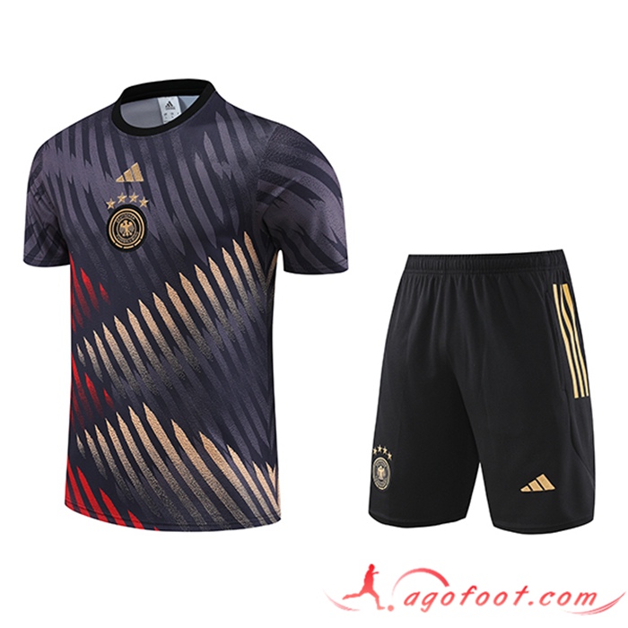Ensemble Training T-Shirts + Shorts Allemagne Brune 2023/2024