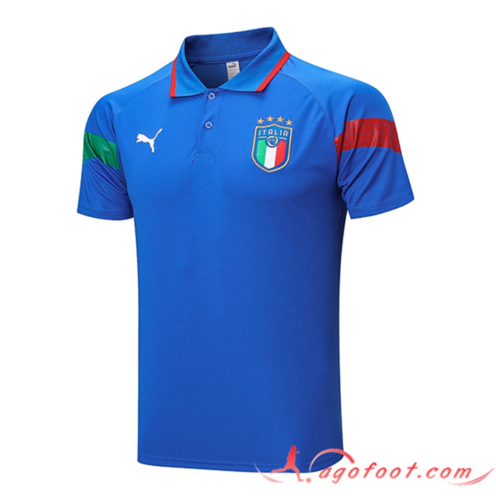 Polo Foot Italie Bleu 2022/2023