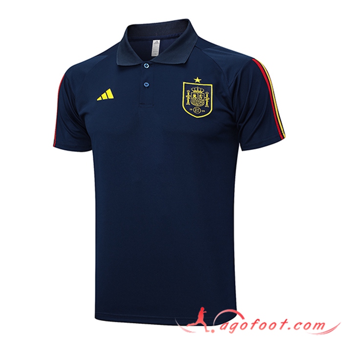 Polo Foot Espagne Bleu Marine 2023/2024