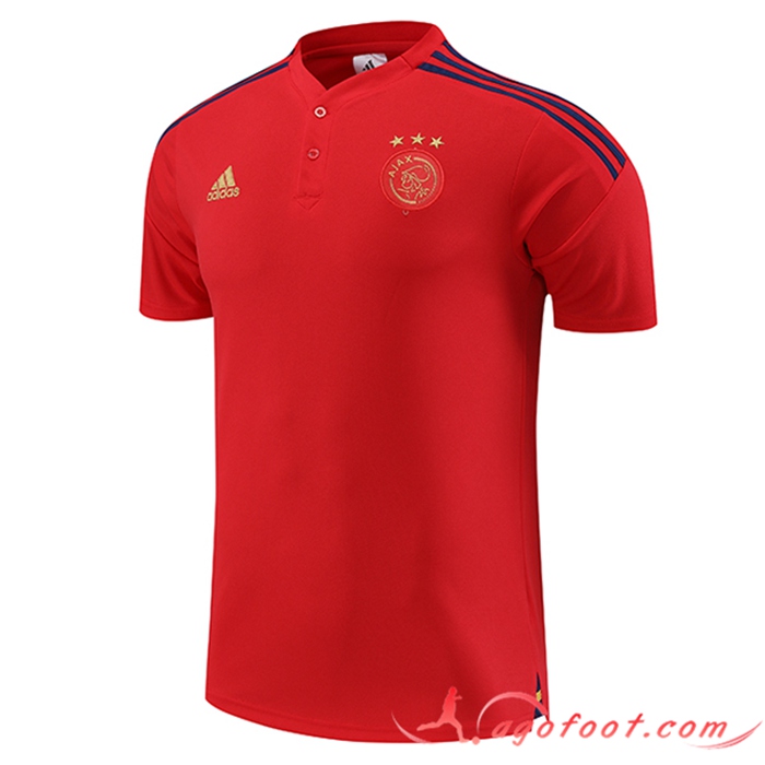 Polo Foot Ajax Rouge 2022/2023