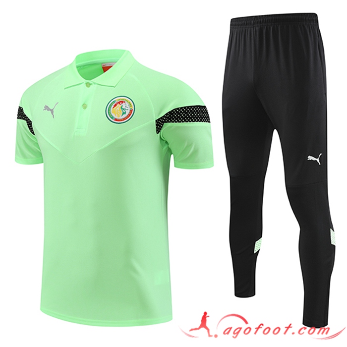 Ensemble Polo Foot Sénégal Vert 2022/2023