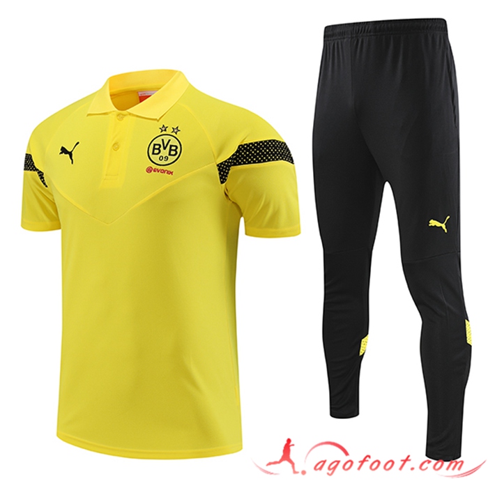 Ensemble Polo Foot Dortmund Jaune 2022/2023