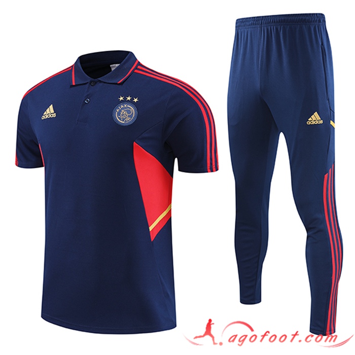 Ensemble Polo Foot Ajax Bleu Marine 2022/2023