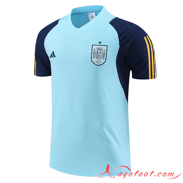 Training T-Shirts Espagne Bleu Clair 2023/2024