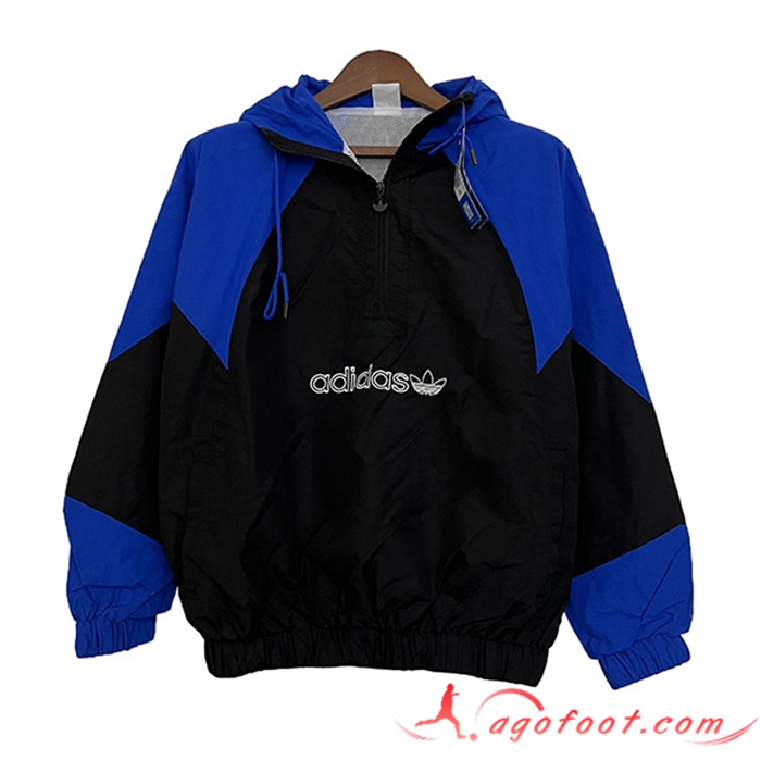 Coupe-Vent Adidas Noir/Bleu 2023