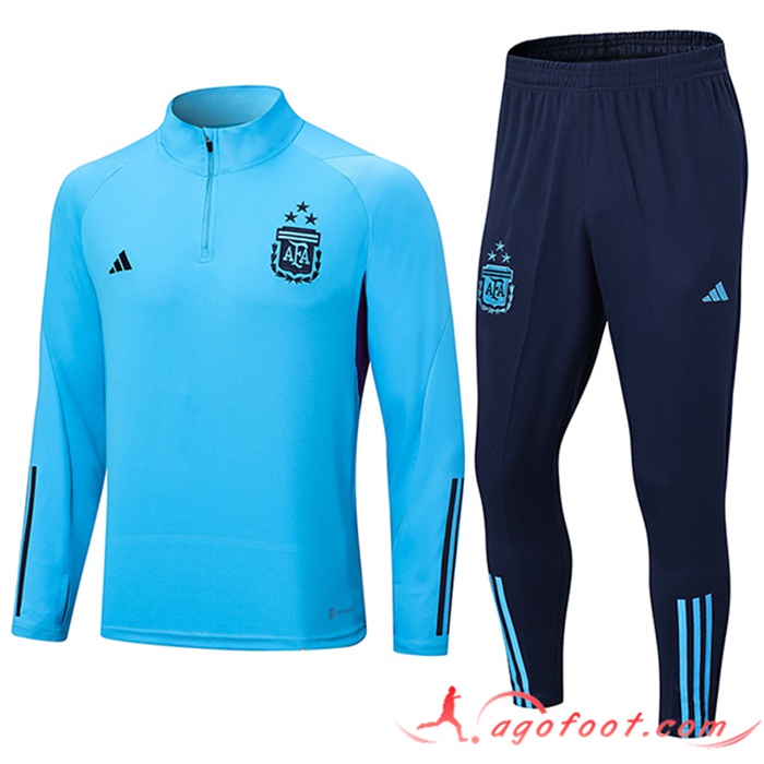 Ensemble Survetement de Foot Argentin Bleu Clair 2022/2023