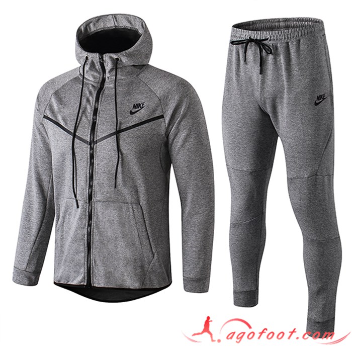 Ensemble Veste A Capuche Coupe-Vent Nike Gris Clair 2022/2023