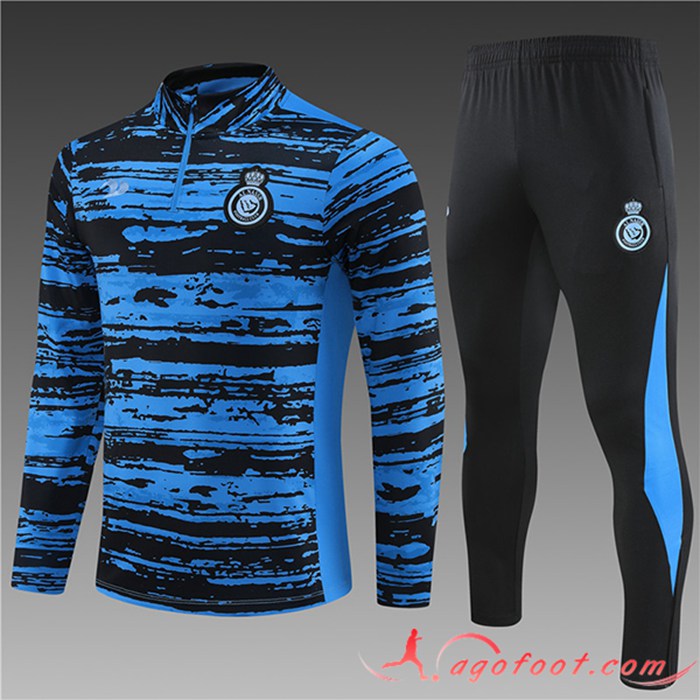 Ensemble Survetement de Foot Al-Nassr FC Enfant Bleu Clair 2022/2023