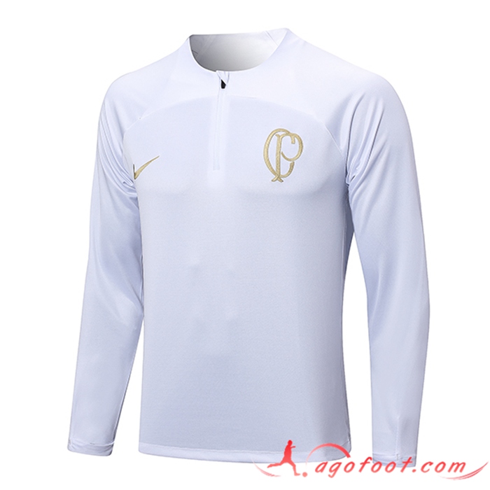 Sweatshirt Training Corinthians Blanc 2023/2024