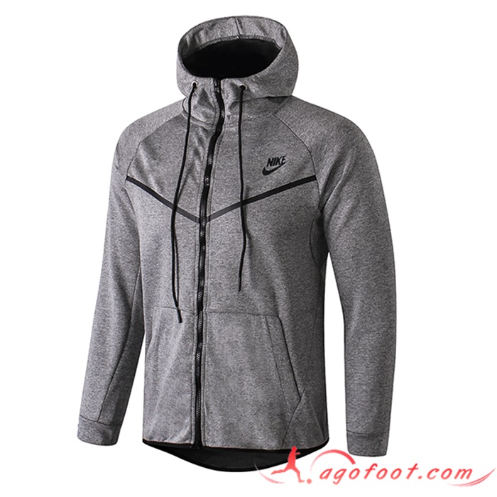 Veste A Capuche Nike Gris Clair 2022/2023