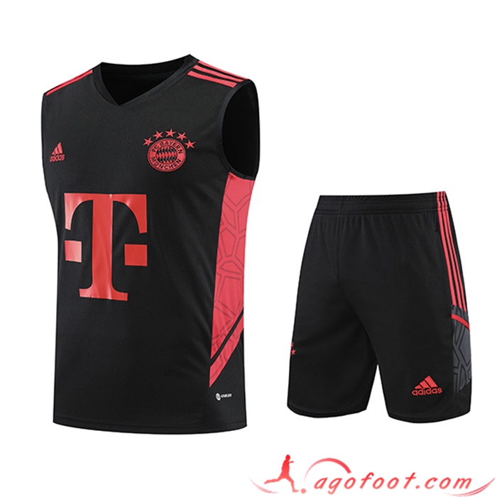 Ensemble Training Debardeur + Shorts Bayern Munich Noir 2023/2024