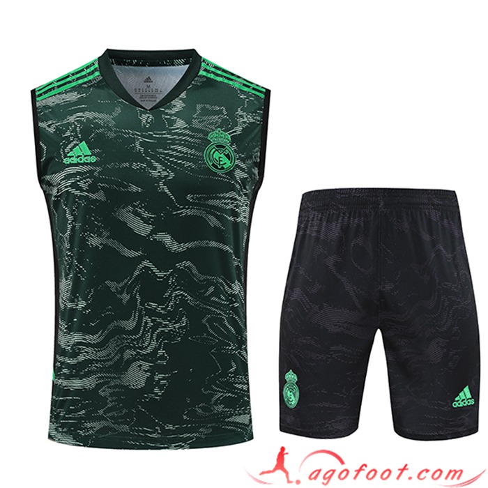 Ensemble Training Debardeur + Shorts Real Madrid Vert 2023/2024