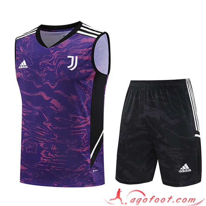 Ensemble Training Debardeur + Shorts Juventus Pourpre 2023/2024