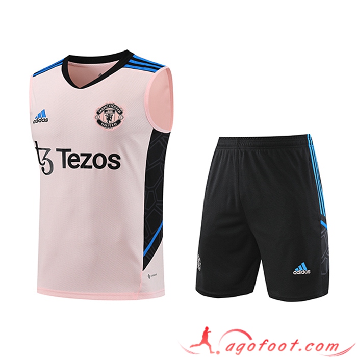 Ensemble Training Debardeur + Shorts Manchester United Orange 2023/2024