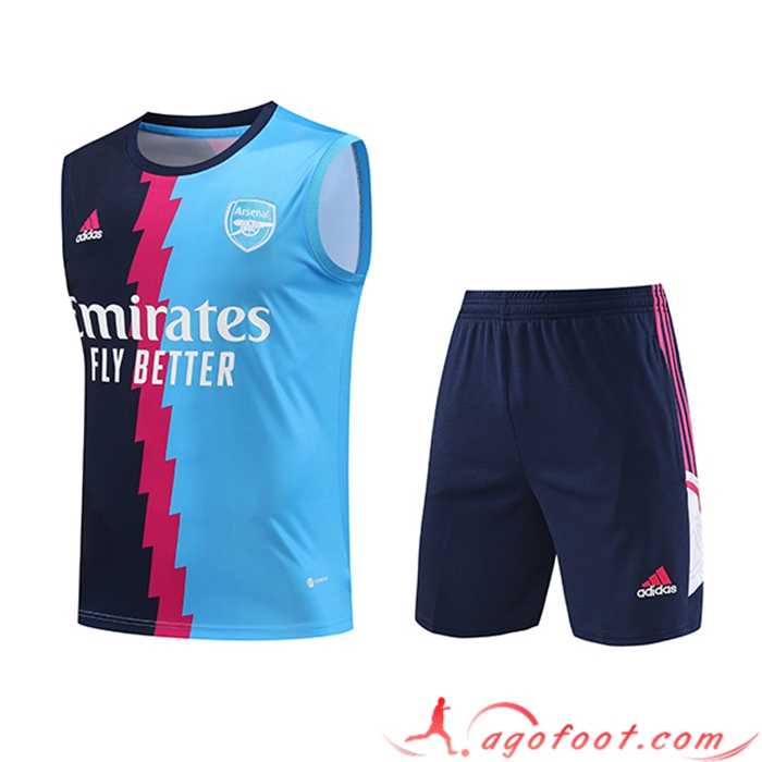 Ensemble Training Debardeur + Shorts Arsenal Bleu 2023/2024