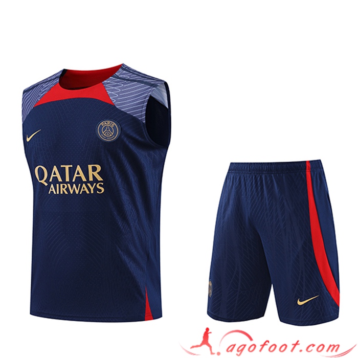 Ensemble Training Debardeur + Shorts PSG Bleu Marine 2023/2024