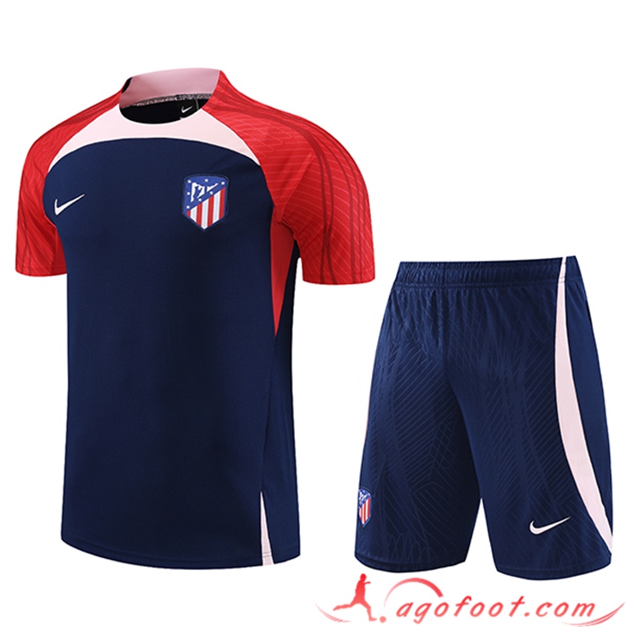 Ensemble Training T-Shirts + Shorts Atletico Madrid Bleu Marine 2023/2024