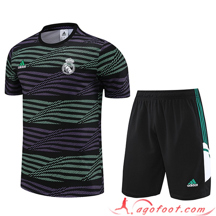 Ensemble Training T-Shirts + Shorts Real Madrid Vert 2023/2024