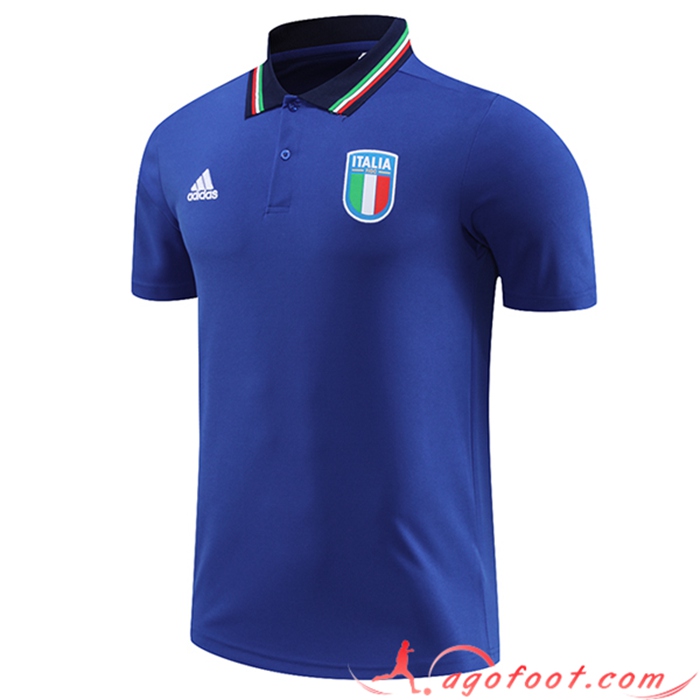 Polo Foot Italie Bleu 2023/2024