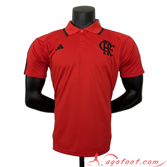 Polo Foot Flamengo Rouge 2023/2024